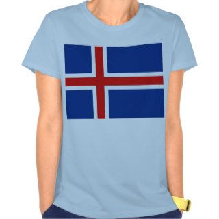 Iceland Flag x Map T Shirt