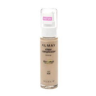 Almay Clear Complexion Makeup, #600 Sand   1 Oz, Pack of 2  Foundation Makeup  Beauty