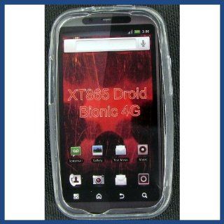 Motorola XT865 (DROID Bionic Etna) Crystal Clear White Skin Case  Cell Phone Carrying Cases  Camera & Photo