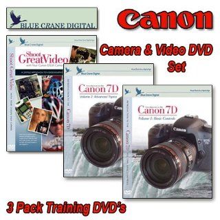 Canon DVD 7D 3 Pack With Shoot Great Video and Vol 1 & 2 Camera Guide by Blue Crane Digital Sports & Outdoors