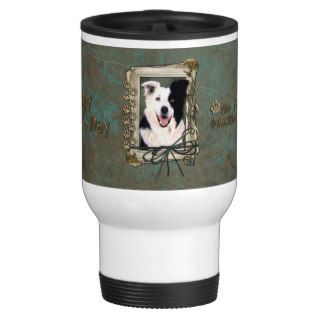 Fathers Day   Stone Paws   Border Collie Coffee Mugs