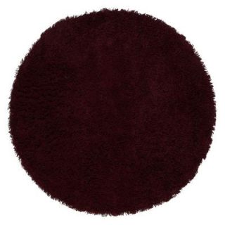 Home Decorators Collection Ultimate Shag Burgundy 8 ft. Round Area Rug 2987893150