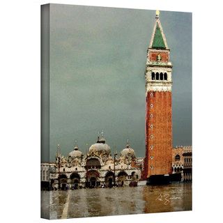 George Zucconi 'Venice Piazza' Wrapped Canvas ArtWall Canvas