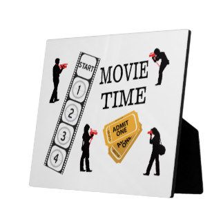 Come One Come All It's Movie Time Plaques