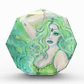 Adella green Mermaid acrylic wall art By Renee Acrylic Award