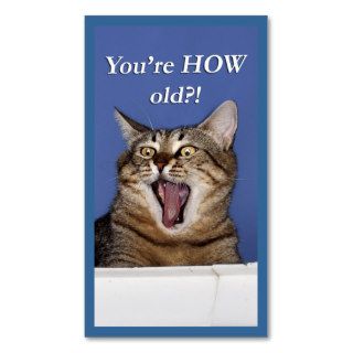 Crazy Eye Cat Birthday Gifts Business Card