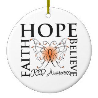 Hope Faith Believe RSD Awareness Christmas Tree Ornament