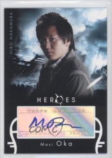 Masi Oka (Trading Card) 2008 Heroes Series One Autographs #6 Entertainment Collectibles