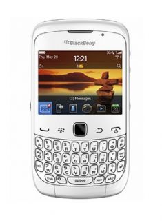 Blackberry Curve 9300 GSM Unlocked OS 5 Cell Phone   White BlackBerry Unlocked GSM Cell Phones