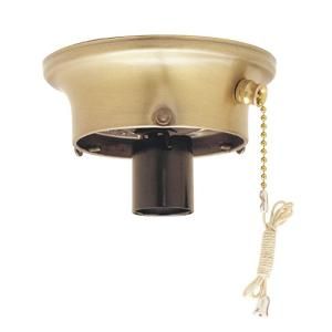 Westinghouse 3 1/4 in. Glass Shade Holder Kit with On/Off Pull Chain Switch 7024200