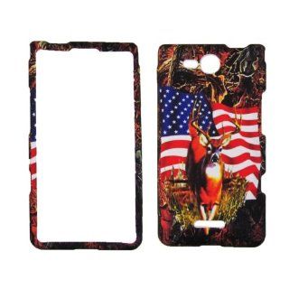 Camoflague Camo Usa Deer FACEPLATE PROTECTOR HARD RUBBERIZED CASE FOR LG OPTIMUS EXCEED VS840PP / LUCID 4G VS840 VERIZON PREPAID SNAP ON Cell Phones & Accessories