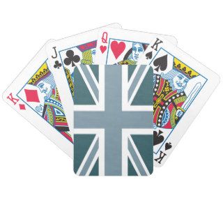 Winter Blue Classic Union Jack British(UK) Flag Deck Of Cards