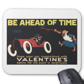 Vintage Car Automobile Classic Ad Art Mouse Pad