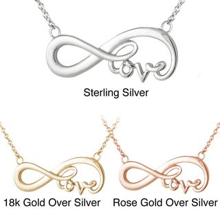 Mondevio Sterling Silver Infinity Love Necklace Mondevio Sterling Silver Necklaces