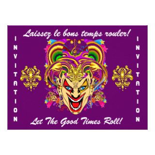 Mardi Gras Party Theme  Important See Notes Personalized Announcement