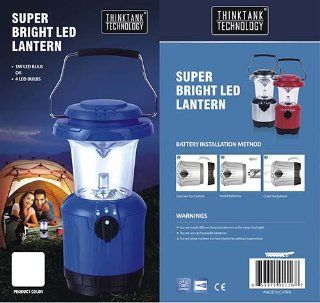 Thinktank Technology Super Bright LED Lantern Blue  Camping Lanterns  Sports & Outdoors