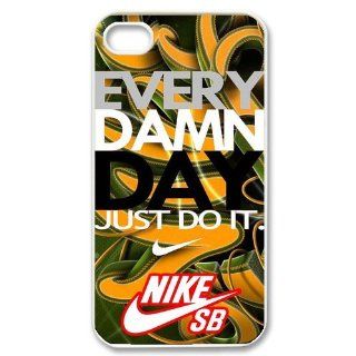 Custom Nike Cover Case for iPhone 4 WX4931 Cell Phones & Accessories