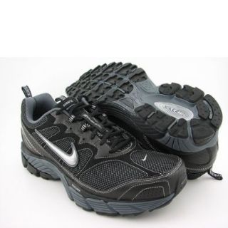 Nike Men's Air Trail Pegasus+ 3 Running Shoe (Black/ Flint Grey/ Metallic Silver)   10 Shoes