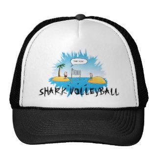 Shark Volleyball Funny Cartoon Trucker Hats