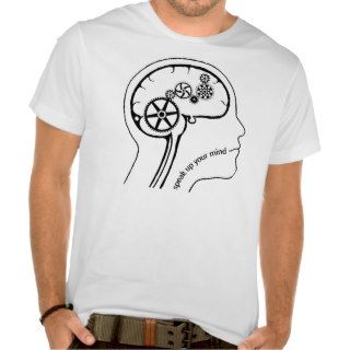 Speak Up Your Mind  Clockwork Brain shirt