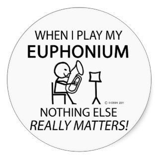 Euphonium Nothing Else Matters Round Sticker