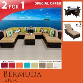 Bermuda 19 Piece Outdoor Wicker Patio Furniture Set B12cp42cc  Outdoor And Patio Furniture Sets  Patio, Lawn & Garden