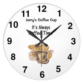 Its Always Coffee Time Wallclock