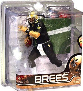 McFarlane Toys NFL Sports Picks Series 28 Action Figure Drew Brees (New Orleans Saints) All Black Uniform AllStar Collector Level Chase Toys & Games