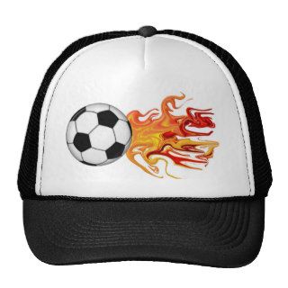 Soccer Ball of Fire Mesh Hats