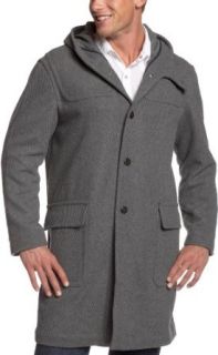 Claiborne by John Bartlett Men's Steep Twill Coat, Charcoal Heather, Small at  Mens Clothing store