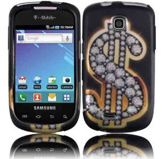 Black Dollar Sign Hard Cover Case for Samsung Dart SGH T499 Cell Phones & Accessories