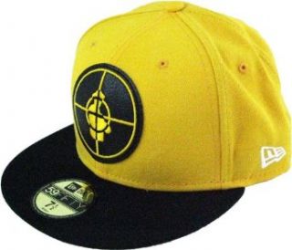 Public Enemy by Obey Fitted Yellow New Era Cap/Hat (7 5/8) Clothing