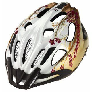 Cratoni Siron Hybrid Cycle Helmet Ladies pearlwhite gold glossy yellow/white  Bike Helmets  Sports & Outdoors