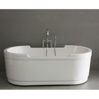 SanSiro Modern 71 inch Coronation Water Jetted Bath Tub/ Faucet Package Jetted Tubs