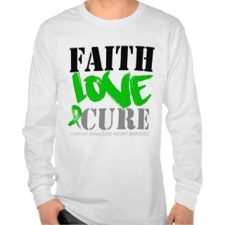 Spinal Cord Injury Faith Love Cure Tee Shirt
