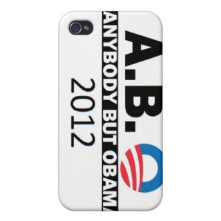 anti obama 'Anybody But Obama 2012' Cover For iPhone 4