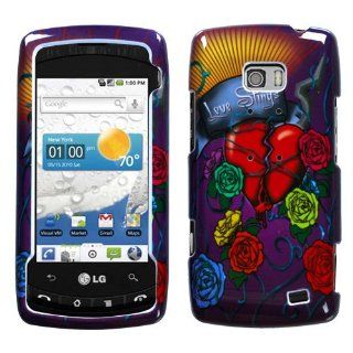 Hard Plastic Snap on Cover Fits LG VS740 Ally Love Stings Verizon Cell Phones & Accessories
