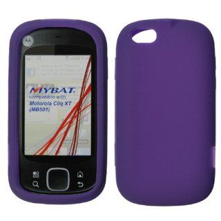 T Mobile OEM Motorola Cliq XT MB501 Purple Skin Cell Phones & Accessories