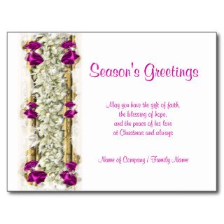 Christmas sayings Xmas Corporate thanks Post Card