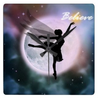 Believe fairy dance clock