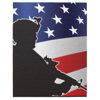 United States, Patriot, Flag and Military Jigsaw Puzzle