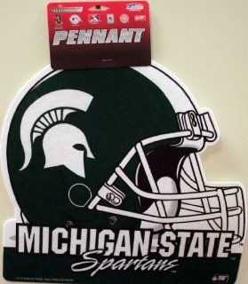 Michigan State Spartans Die Cut Helmet Pennant  Sports Related Pennants  Sports & Outdoors