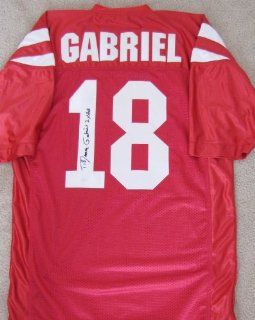 Roman Gabriel Autographed Custom Jersey   NC State Wolfpack Legend Sports Collectibles