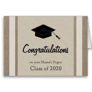 Masters Graduation Card