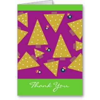 Whimsical Christmas Trees Thank You Cards