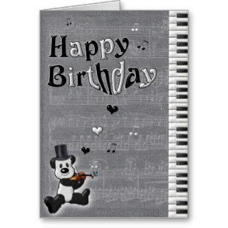 Customizable Birthday Panda Card