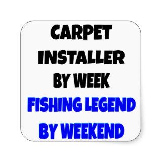 Fishing Legend Carpet Installer Sticker