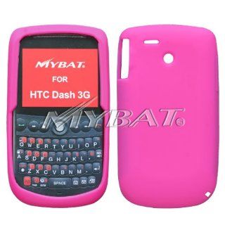 Premium Mybat Brand Hot Pink Silicone Soft Rubber Cover Case for HTC Dash 3G Cell Phones & Accessories