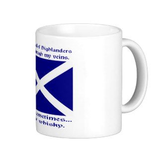 Scot Highlander Blood and Whisky Coffee Mugs