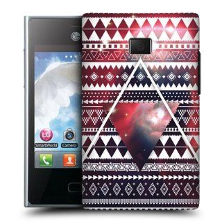 Head Case Designs Aztec Triangle Nebula Tribal Patterns Hard Back Case Cover For LG Optimus L3 E400 Cell Phones & Accessories